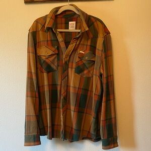 Topo Plaid Button-Up Shirt